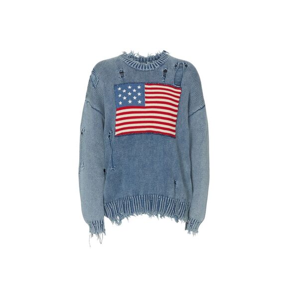 Denimist American Flag Sweater - Picture 1 of 10